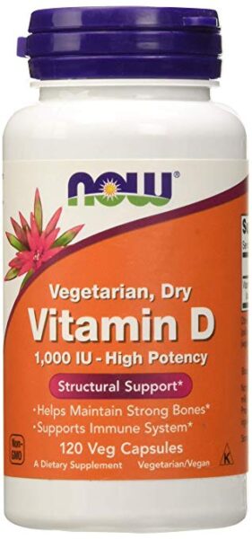 Vitamin D 1,000 IU Dry - 120 Veg Capsules